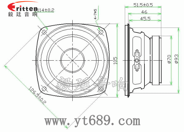 3寸20W全频HiFi音箱喇叭成品图