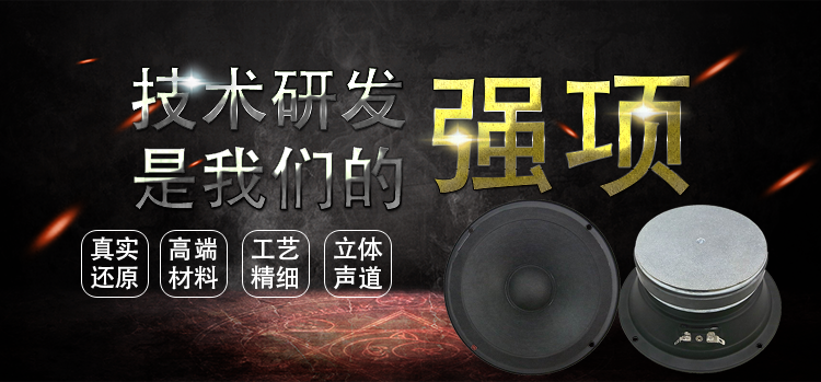 6.5寸纸盆/泡边38.5mm芯稀土高强磁100W中低音汽车音响喇叭